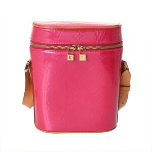 Louis Vuitton Monogram Vernis Sullivan Vertical Fuchsia Pink Shoulder Bag